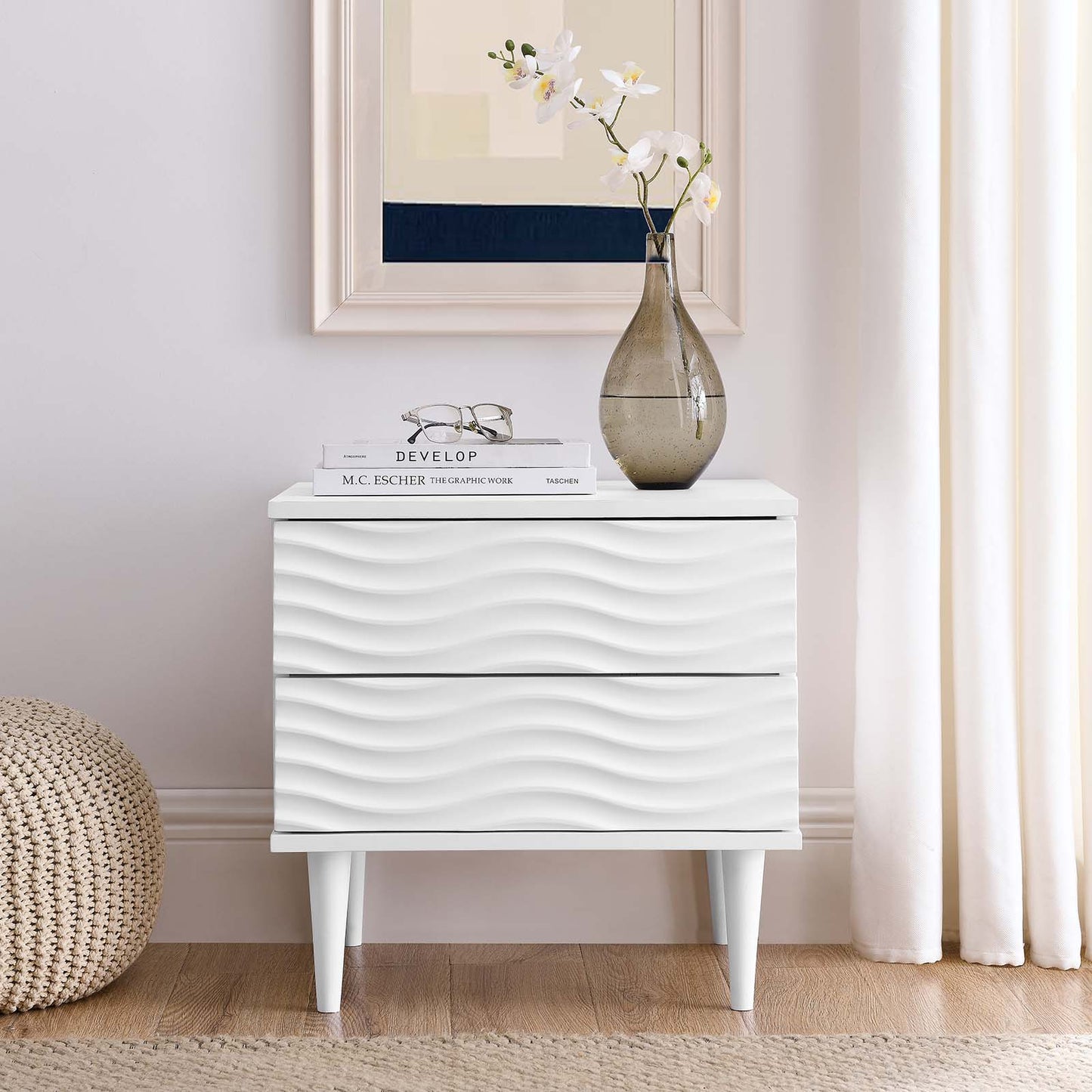 Wavelet 2-Drawer Nightstand By Modway - MOD-7079 | Nightstands | Modishstore - 1