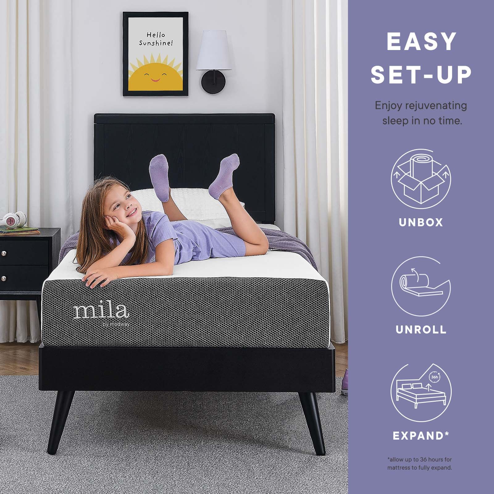 Mila 5" Narrow Twin Mattress By Modway - MOD-7098 | Mattresses | Modishstore - 9