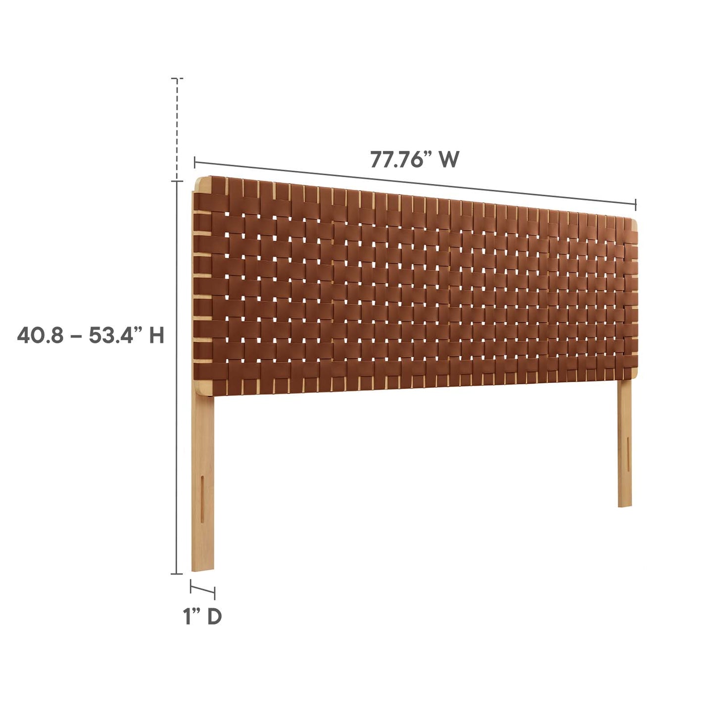 Sparta Weave King Vegan Leather Headboard By Modway - MOD-7127 | Headboards | Modishstore - 14