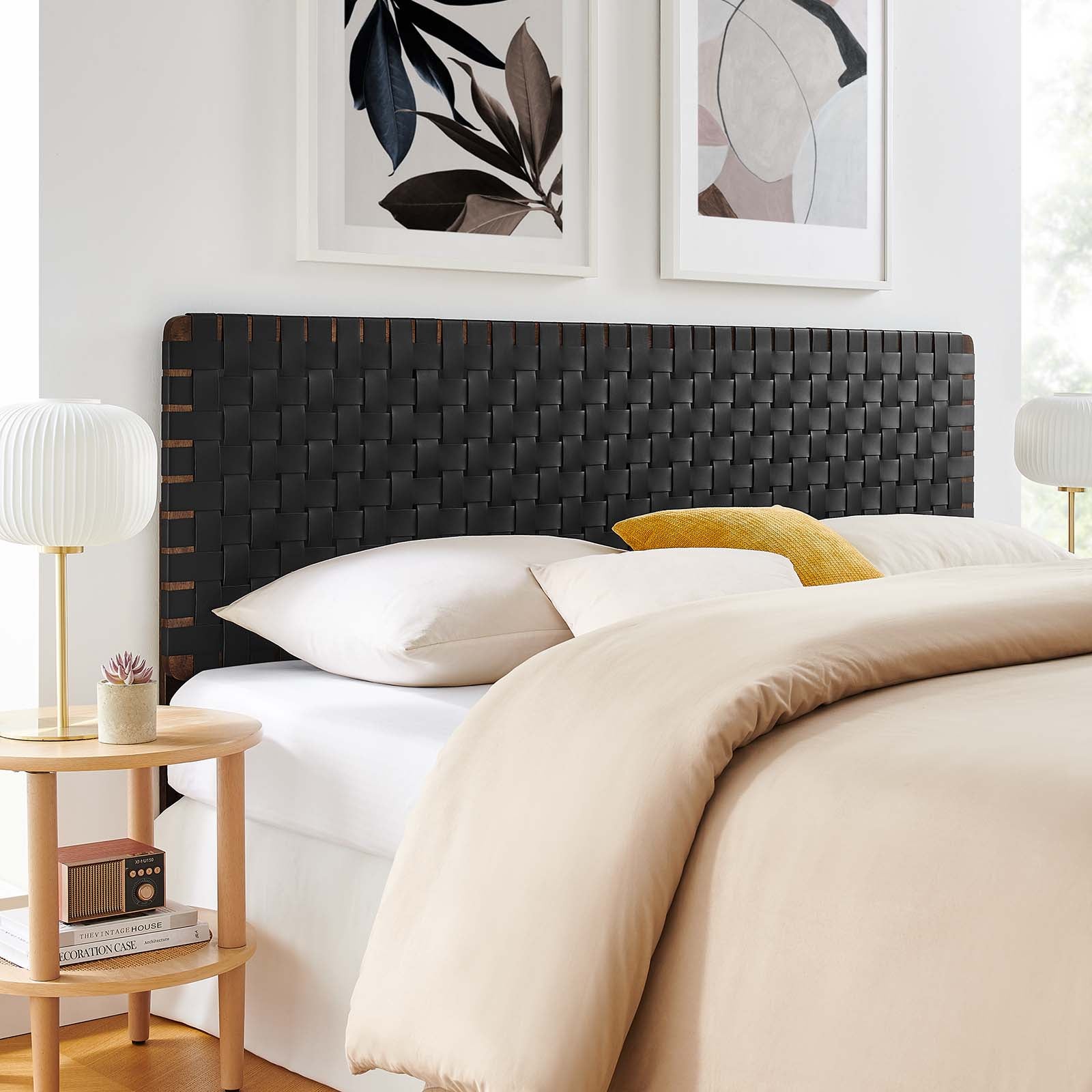 Sparta Weave King Vegan Leather Headboard By Modway - MOD-7127 | Headboards | Modishstore - 24