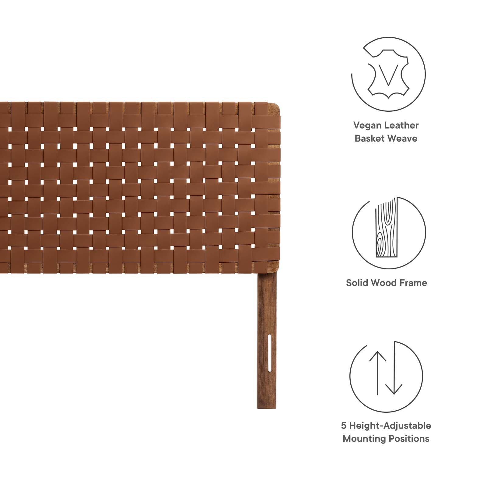 Sparta Weave King Vegan Leather Headboard By Modway - MOD-7127 | Headboards | Modishstore - 29