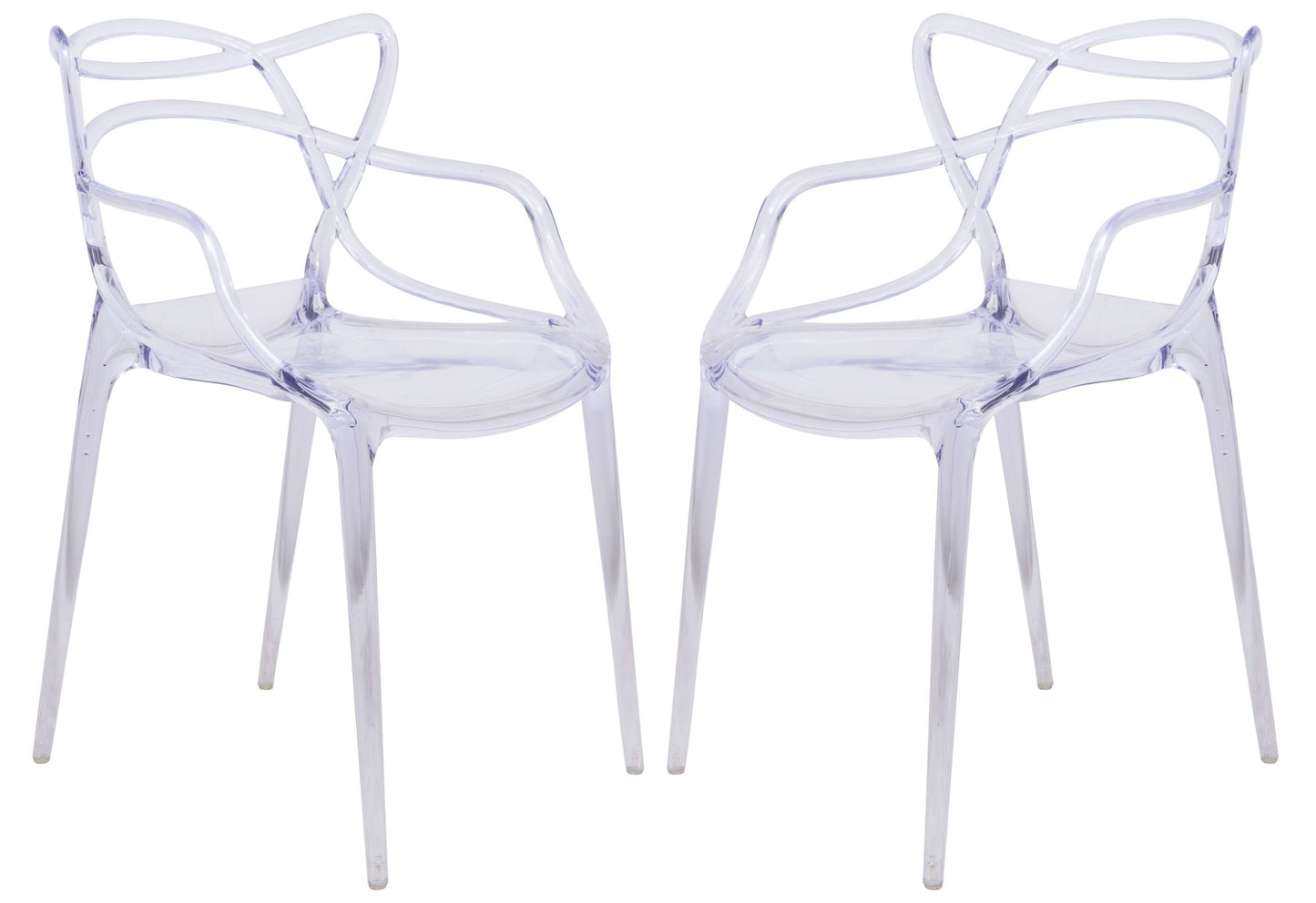 LeisureMod Milan Modern Wire Design Chair, Set of 2 | Dining Chairs | Modishstore - 6