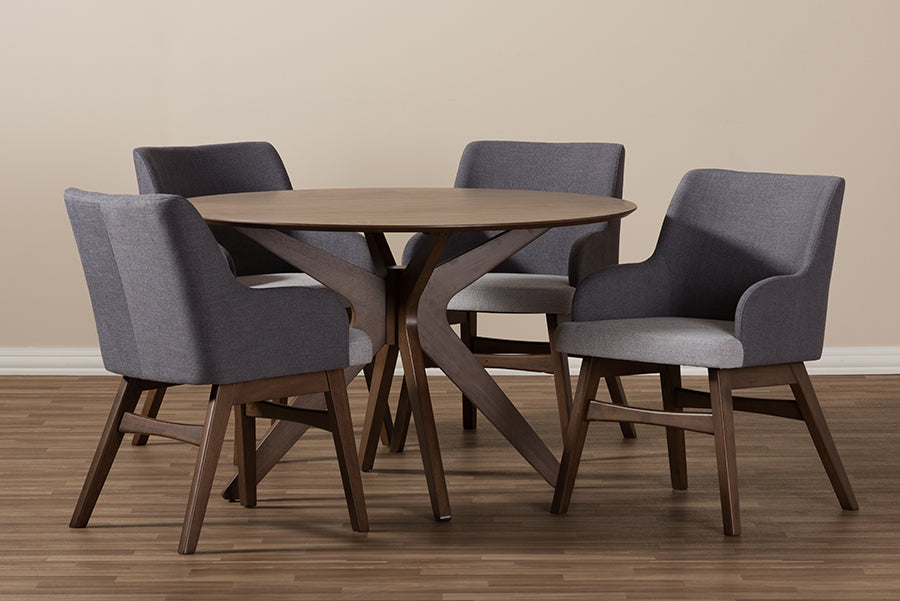 Mid century modern round dining table for discount 6