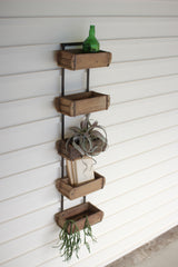 Kalalou Five Brick Mold Wall Rack