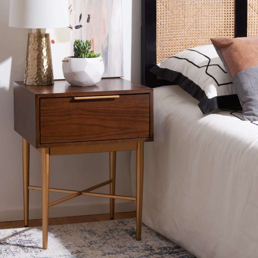 Safavieh Pierre One Drawer Nightstand | Nightstands | Modishstore - 4