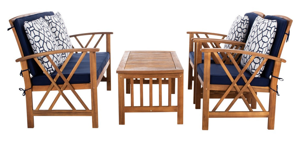 Safavieh fontana 4 discount pc outdoor set