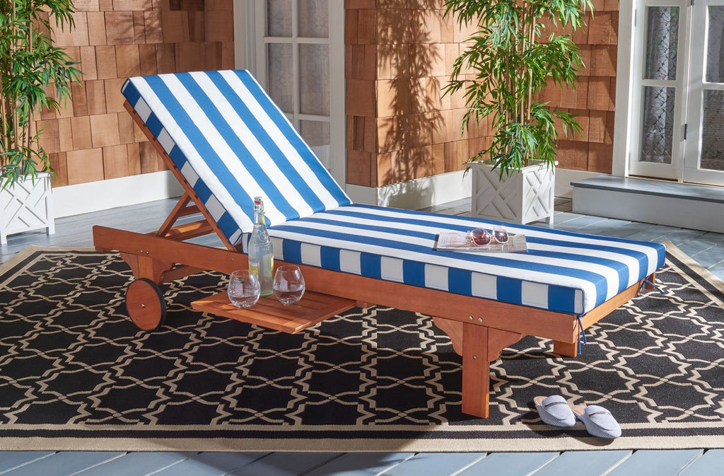 Safavieh Newport Chaise Lounge Chair With Side Table Modish Store