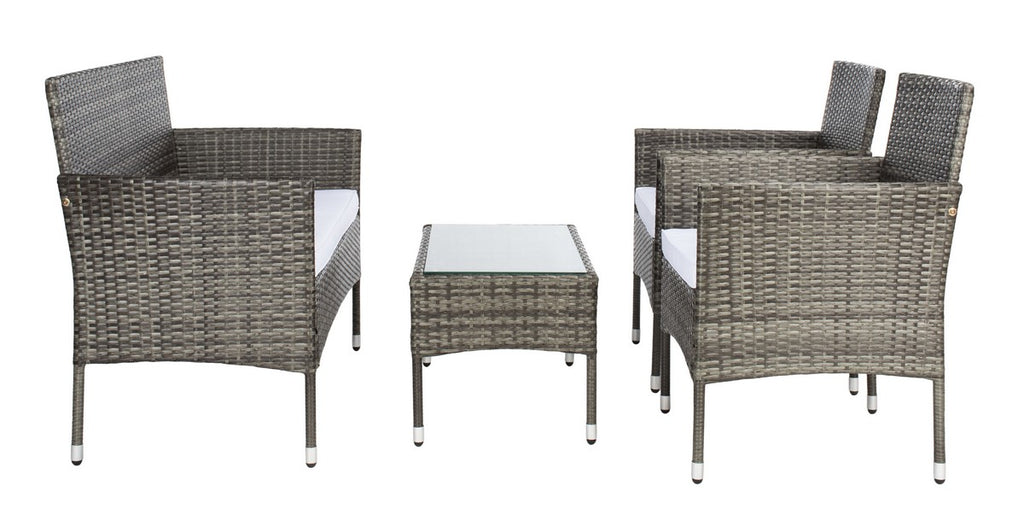 Safavieh Abdul 4Pc Living Set | Outdoor Sofas, Loveseats & Sectionals |  Modishstore  - 24