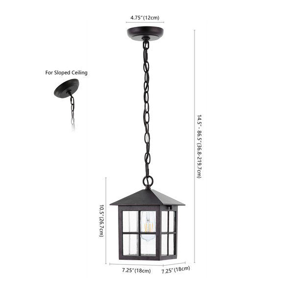 Safavieh Penryn Outdoor Pendant/Black - Black | Pendant Lamps | Modishstore - 3