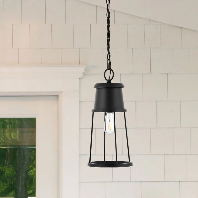 Safavieh Laela Outdoor Pendant/Black - Black | Pendant Lamps | Modishstore