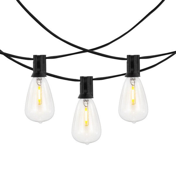 Safavieh Dorcia Led Outdoor String Lights - Black | Lightbulbs | Modishstore - 2