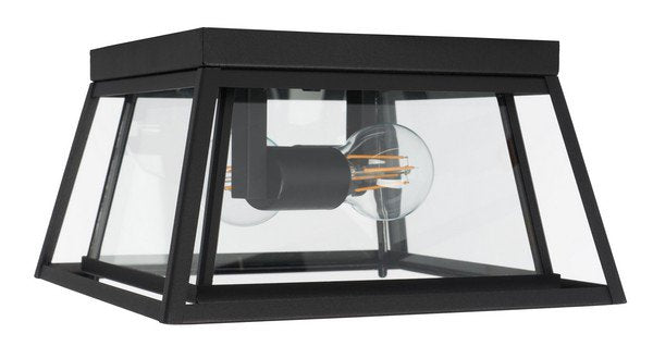 Safavieh Rydler Outdoor Flush Mount - Black | Outdoor Lights | Modishstore - 2