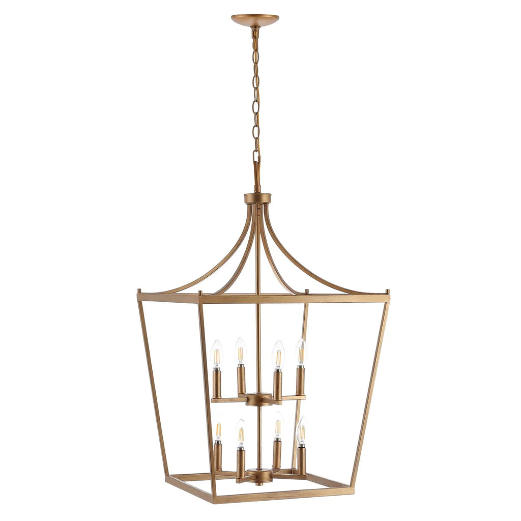 Safavieh Vallor 8Lt Pendant - Gold Painted | Pendant Lamps | Modishstore - 2