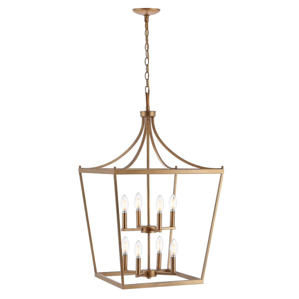 Safavieh Vallor 8Lt Pendant - Gold Painted | Pendant Lamps | Modishstore - 3