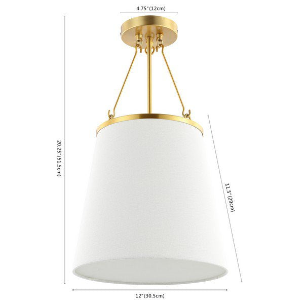 Safavieh Valor Pendant - Gold | Pendant Lamps | Modishstore - 3