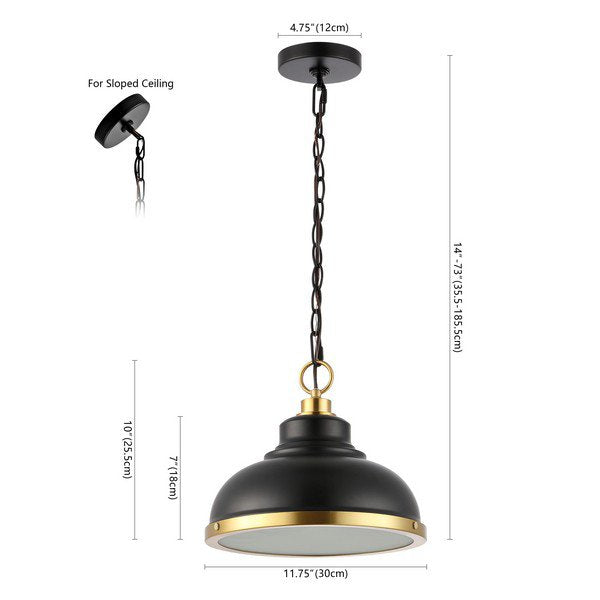 Safavieh Bastion Pendant - Oil Rubbed Bronze | Pendant Lamps | Modishstore - 3