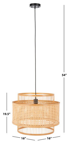 Safavieh Triela Pendant - Natural | Pendant Lamps | Modishstore - 3