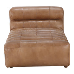 Ramsay Leather Chaise Tan By Moe's Home Collection