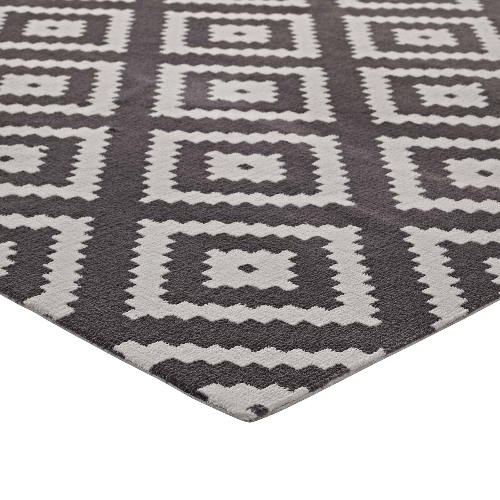 Modway Alika Abstract Diamond Trellis 5x8 Area Rug - R-1004E-58 | Modishstore - 5