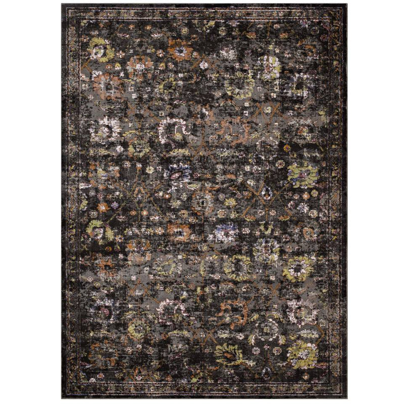 Modway Minu Distressed Floral Lattice 8x10 Area Rug - R-1091A-810 | Modishstore - 2