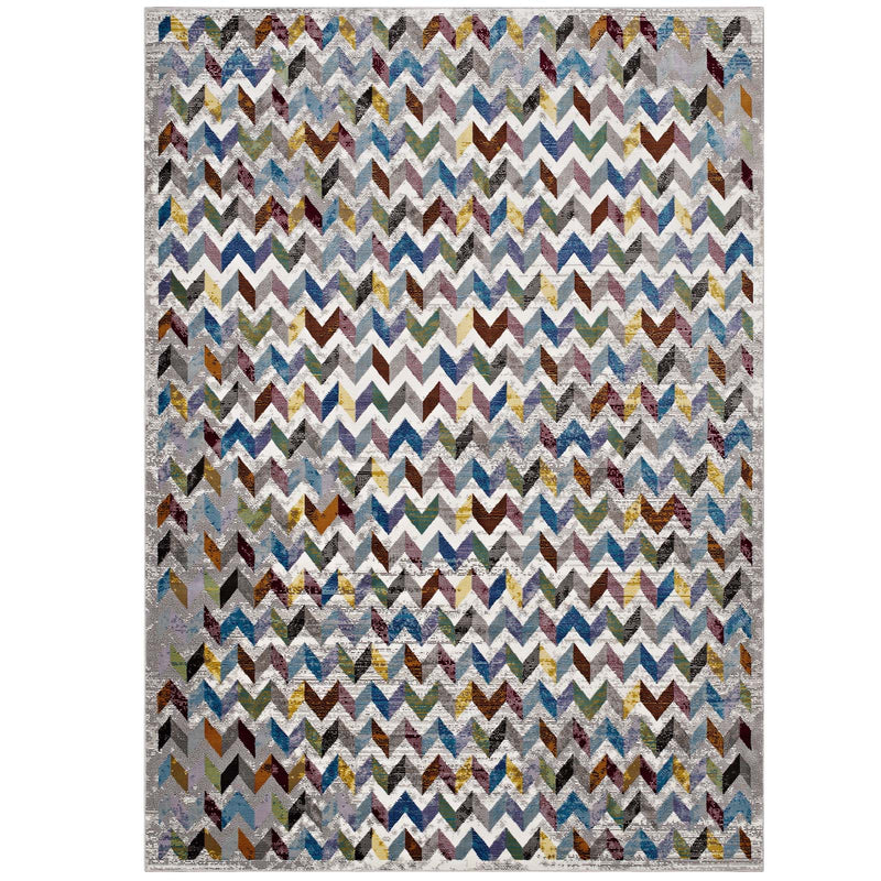 Modway Gemma Chevron Mosaic 4x6 Area Rug - R-1093-46 | Rugs | Modishstore - 1