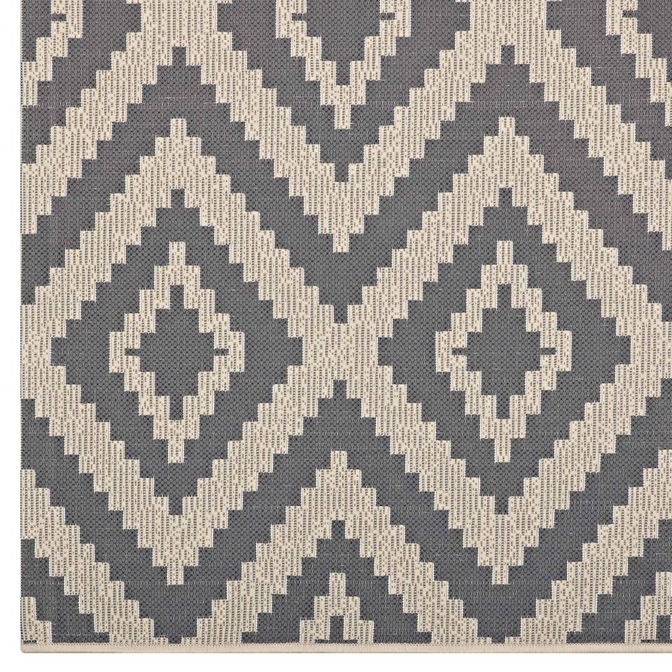 Modway Jagged Geometric Diamond Trellis 8x10 Indoor and Outdoor Area Rug - R-1135-810 | Rugs | Modishstore - 3