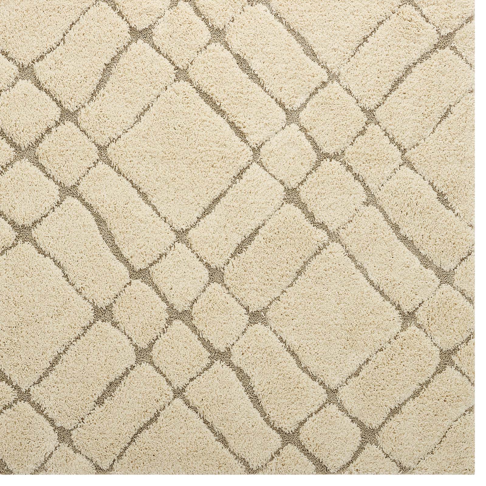 Modway Jubilant Verona Abstract Geometric 5x8 Shag Area Rug - R-1149-58 | Rugs | Modishstore - 2