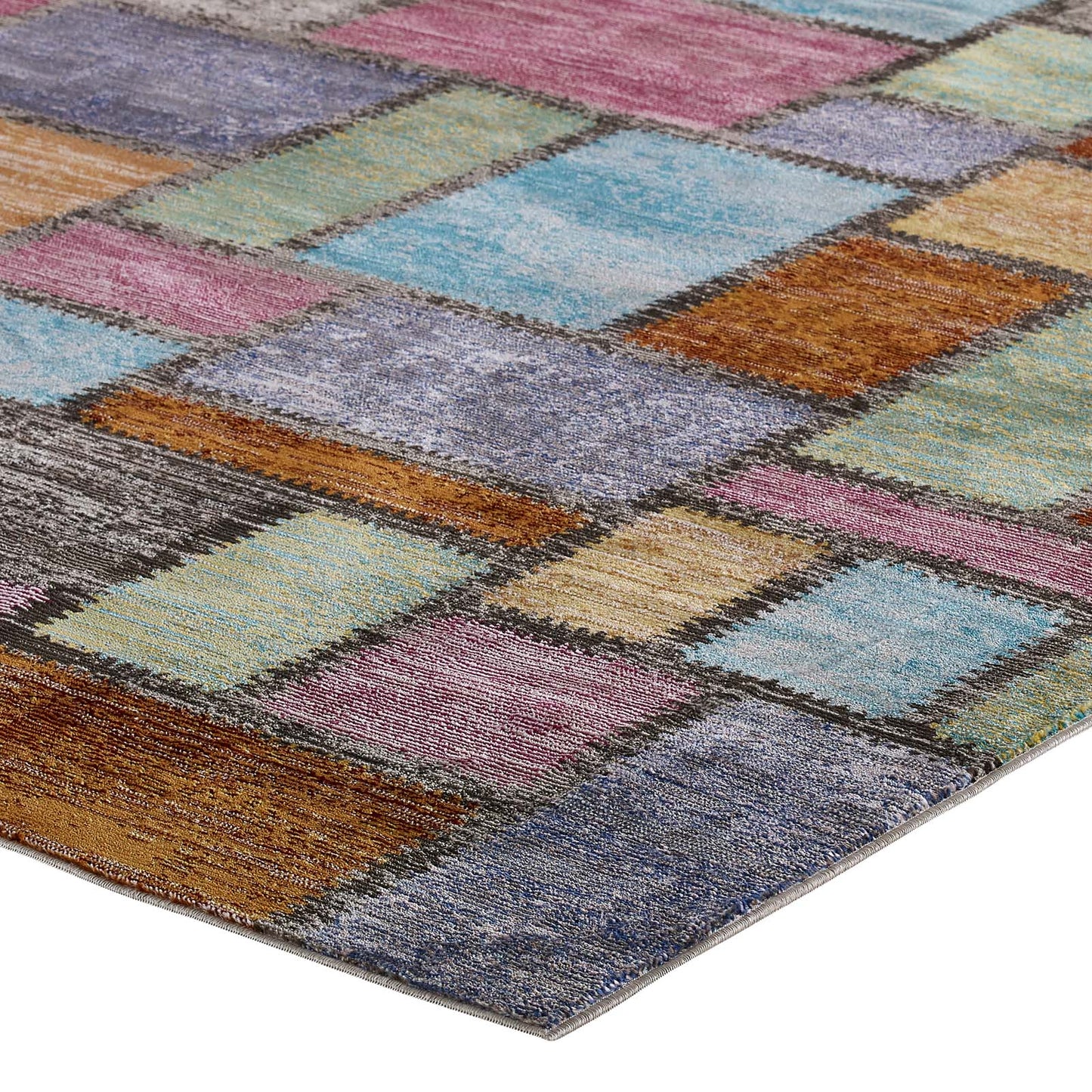 Modway Success Nyssa Abstract Geometric Mosaic 5x8 Area Rug - R-1162-58 | Rugs | Modishstore - 3