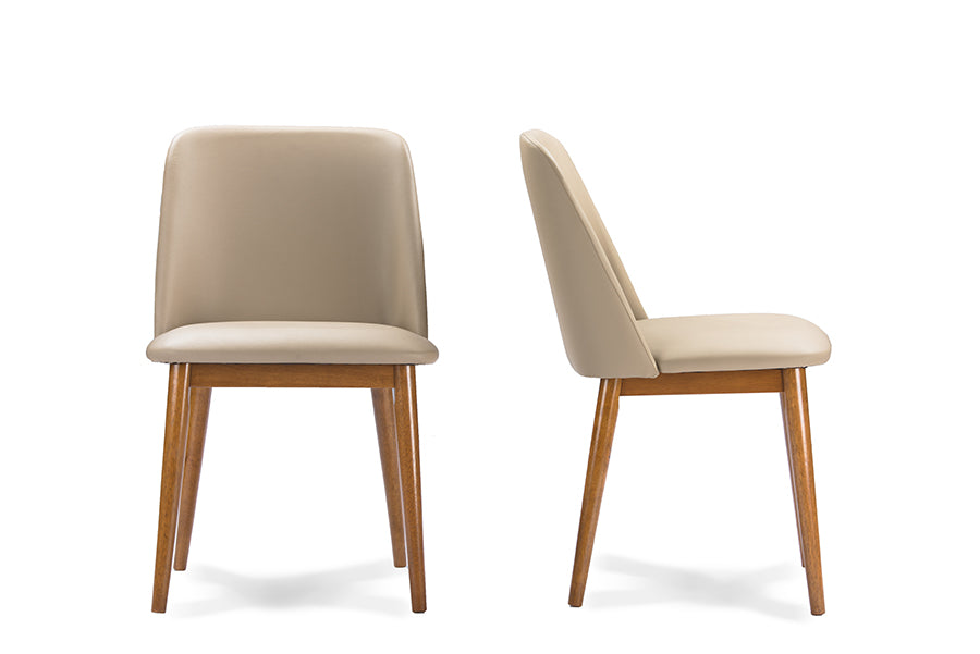 Leatherette dining online chairs