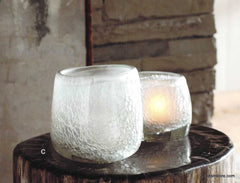 Cracked Ice Votive Holders