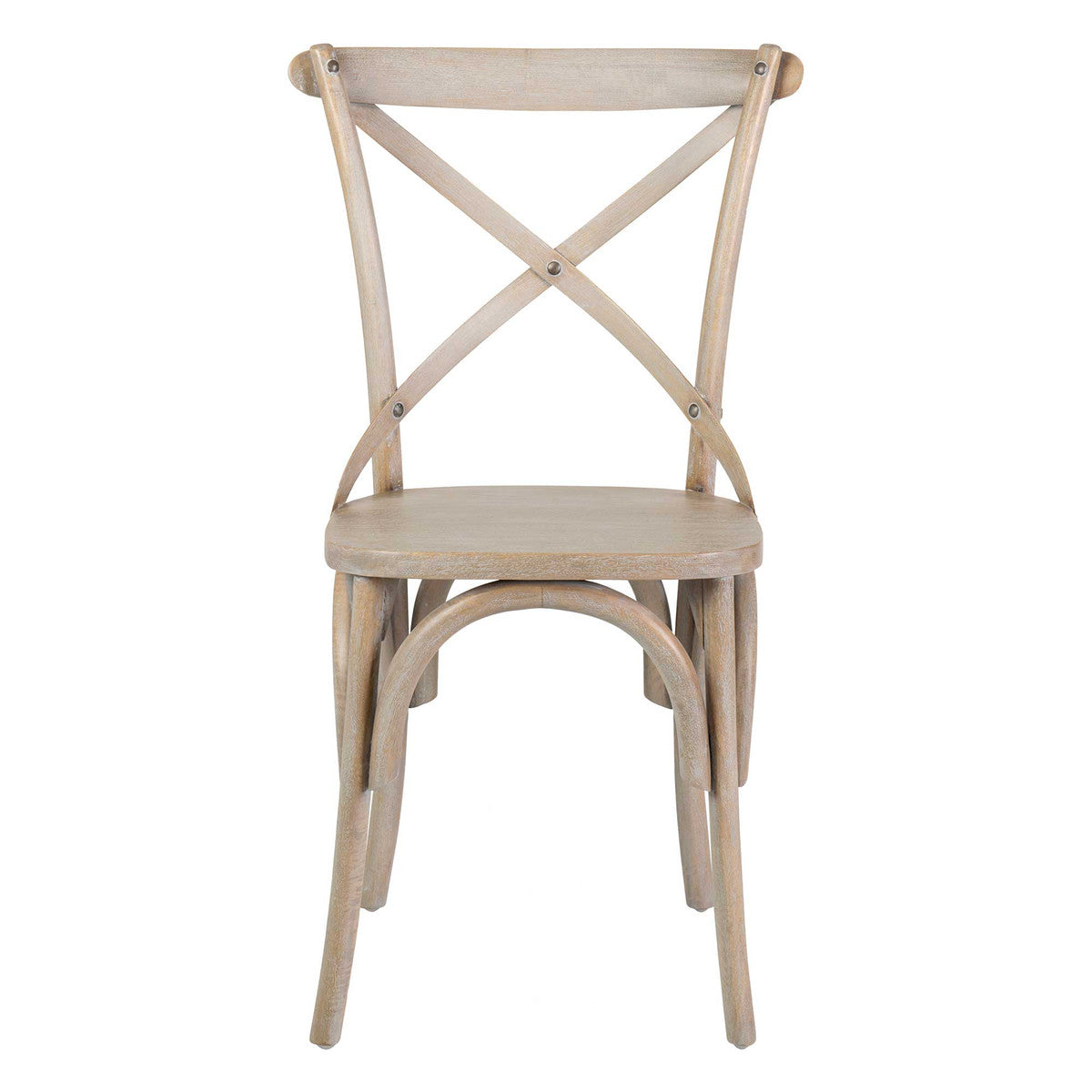 Lowry Mango Wood Dining Chair - Grey Set of 2 by Jeffan | Dining Chairs | Modishstore - 5