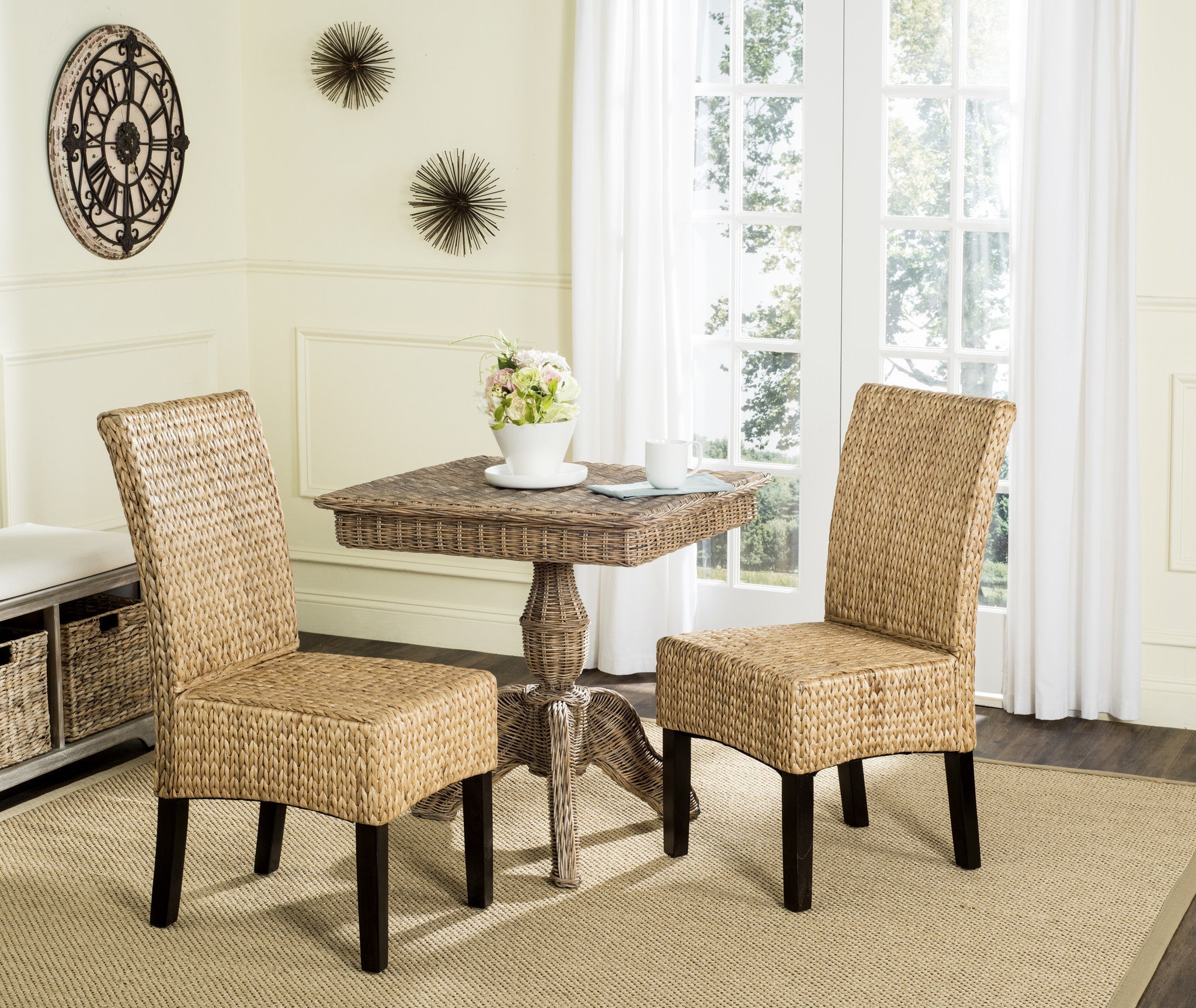 Safavieh arjun wicker outlet dining chair sea