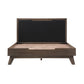 Astoria 4 Piece Queen Bedroom Set in Oak with Black Faux Leather  By Armen Living | Bedroom Sets | Modishstore - 3