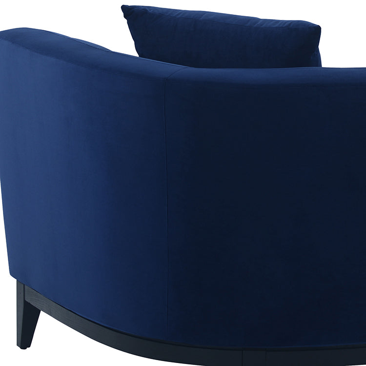 Melange 3 Piece Blue Velvet Living Room Seating Set By Armen Living | Sofas |  Modishstore  - 6