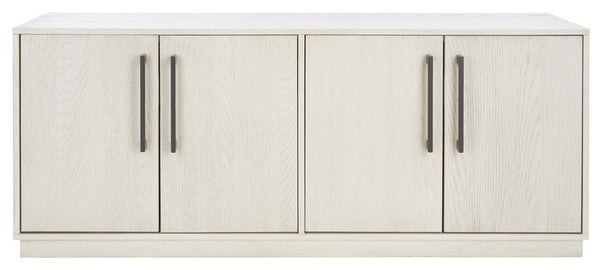 Safavieh Mallory 4 Door Media Stand - White Washed | Accent Tables | Modishstore - 2