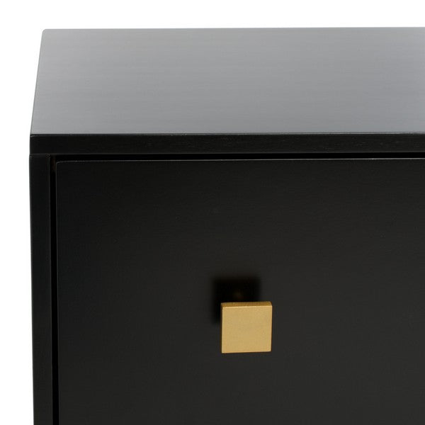 Safavieh Claudette 4 Drawer Dresser - Black | Dressers | Modishstore - 5