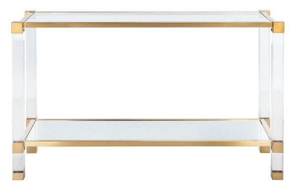 Safavieh Angie Acyrlic Console Table - Brass | Console Tables | Modishstore - 2