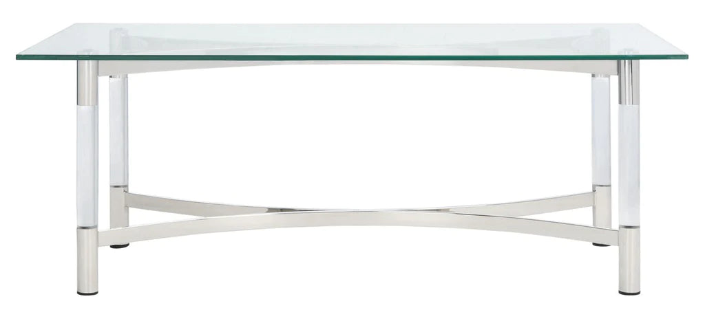 Safavieh Letty Acrylic Coffee Table - Silver | Coffee Tables | Modishstore - 2