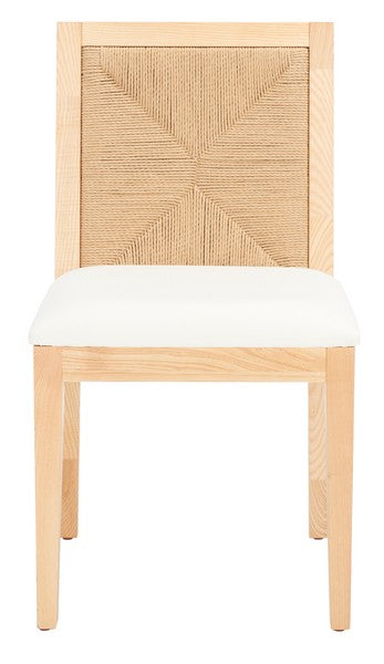 Safavieh Emilio Woven Dining Chair Set Of 2 - Natural | Dining Chairs | Modishstore - 3