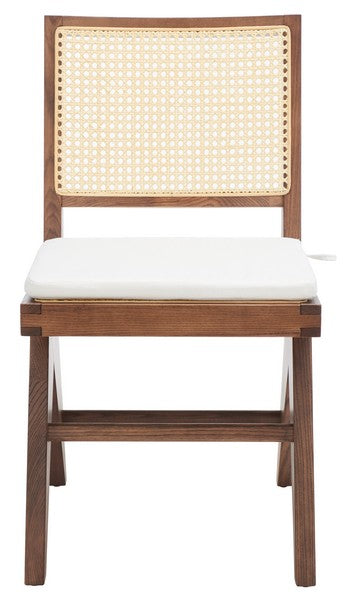 Walnut rattan best sale dining chair