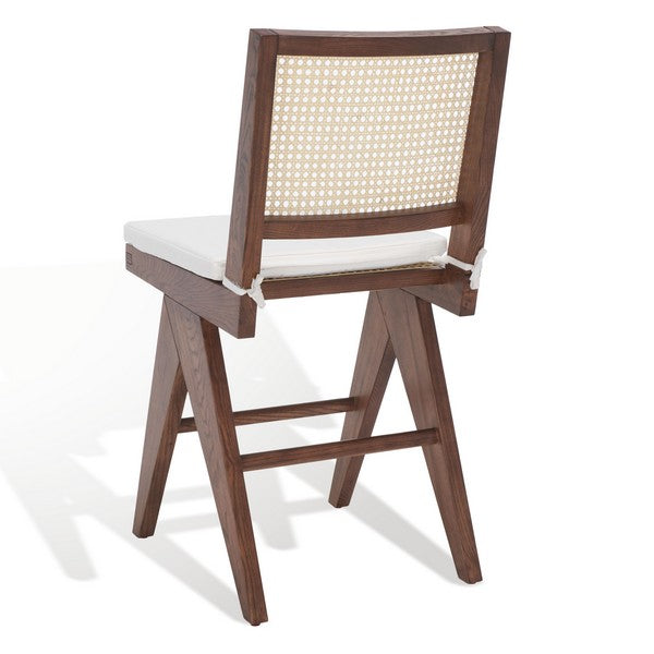 Safavieh Colette Rattan Counter Stool - Walnut | Counter Stools | Modishstore - 5