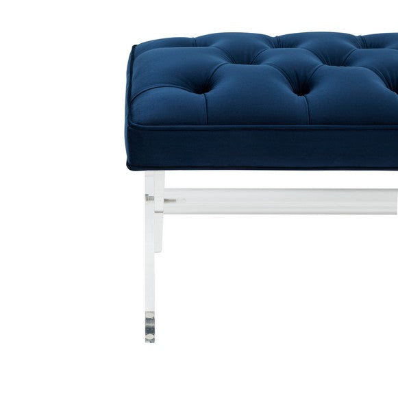 Safavieh Tourmaline Acrylic Bench - Navy | Benches | Modishstore - 4