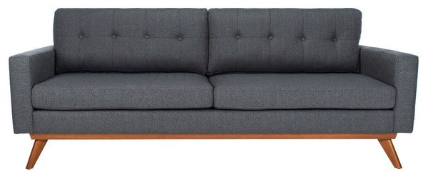 Safavieh Gneiss Modern Linen Sofa - Slate | Sofas | Modishstore - 2