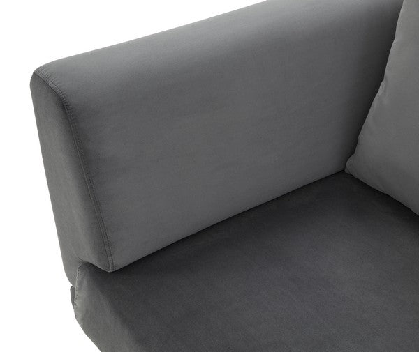 Safavieh Marcy Velvet Sofa - Gray | Sofas | Modishstore - 5