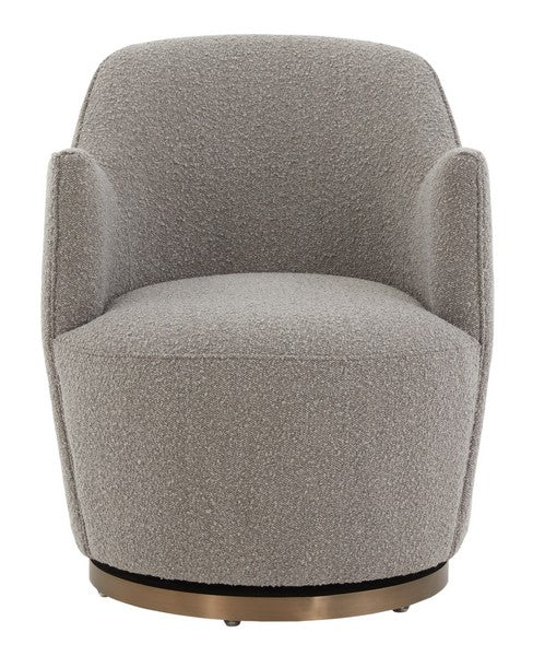 Safavieh Christian Swivel Accent Chair - Light Gray | Accent Chairs | Modishstore - 2