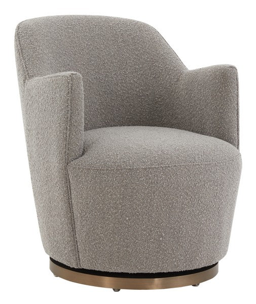 Safavieh Christian Swivel Accent Chair - Light Gray | Accent Chairs | Modishstore - 3