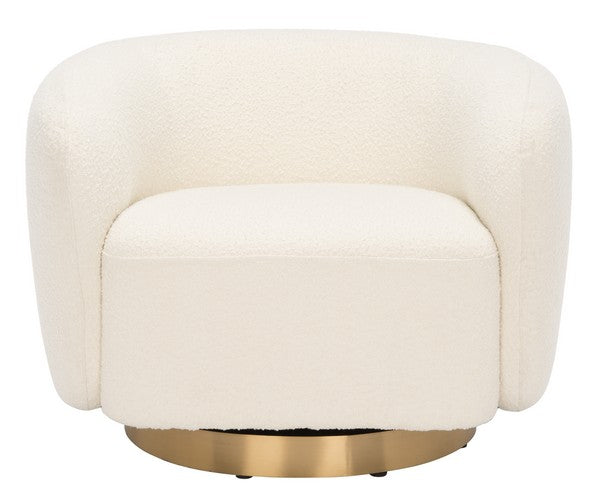 Safavieh Bernard Swivel Accent Chair - Ivory | Accent Chairs | Modishstore - 2