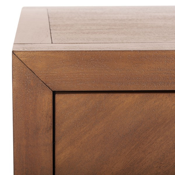 Safavieh Steve 2 Drawer Wood Nightstand - Brown | Nightstands | Modishstore - 4