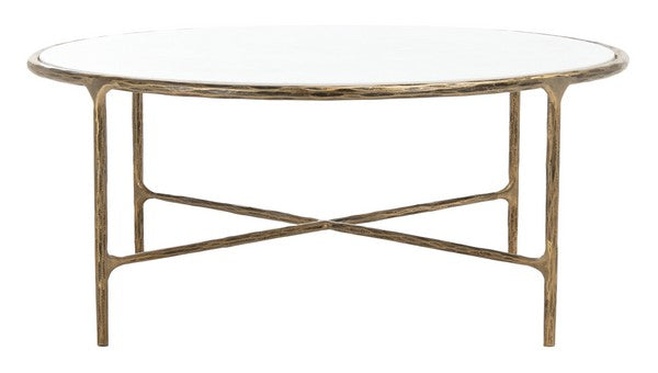 Safavieh Jessa Round Metal Coffee Table | Coffee Tables | Modishstore - 5