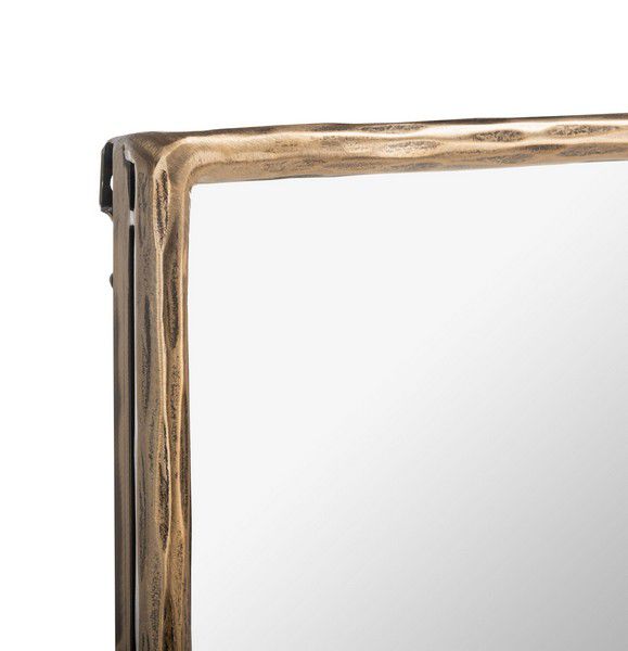 Safavieh Yvette Square Metal Mirror - Brass | Mirrors | Modishstore - 4